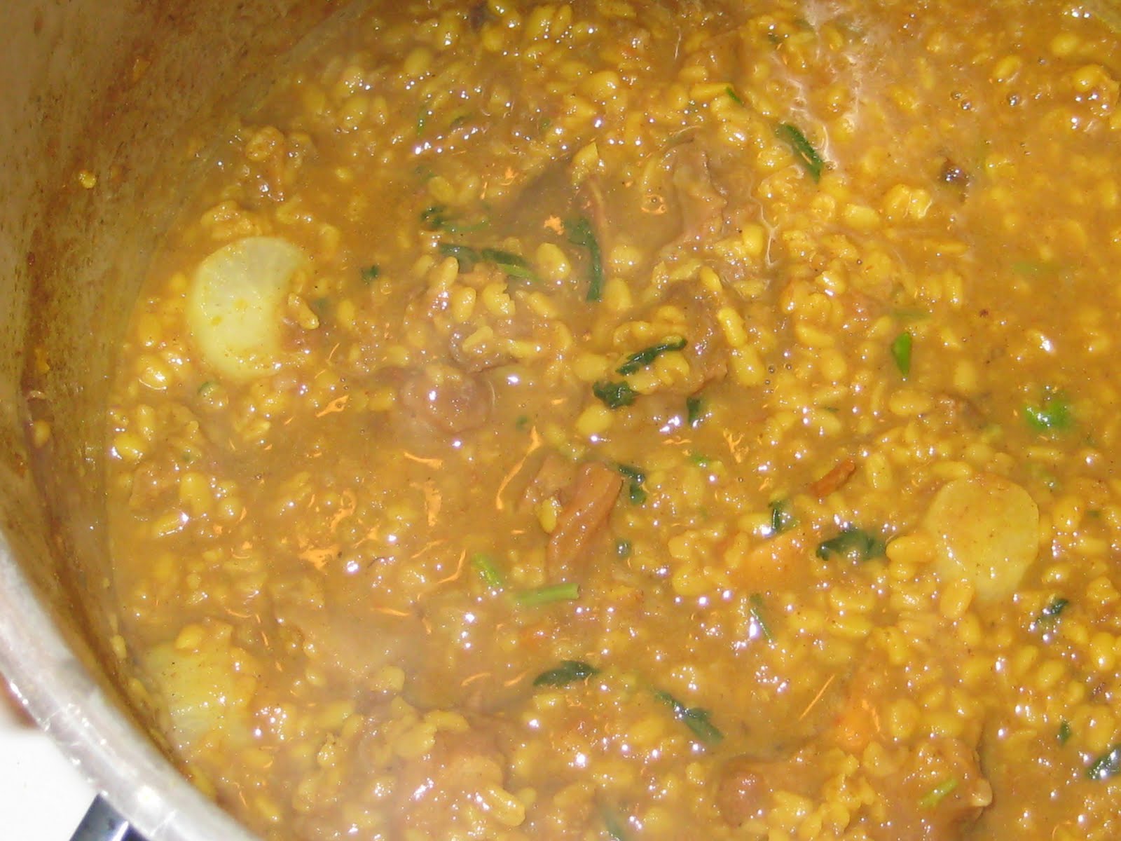 BeefBone Curry with Mong Beans(PayaMong Dal Curry) Lucky's Recipes