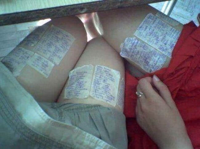 17 Students Who Took Cheating To Another Level - Hidden Thighs