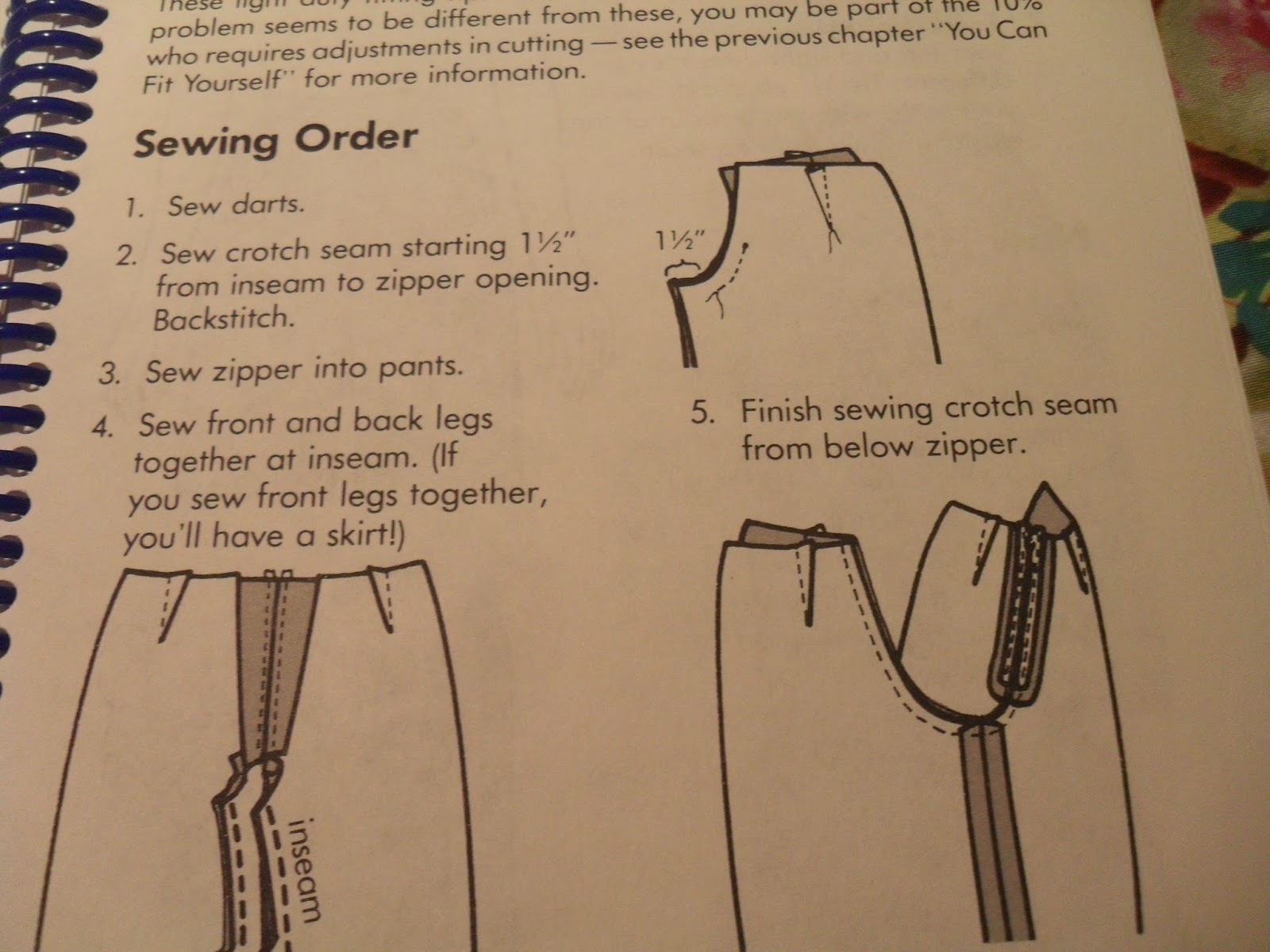 ernie k designs Hanging from the crotch seam