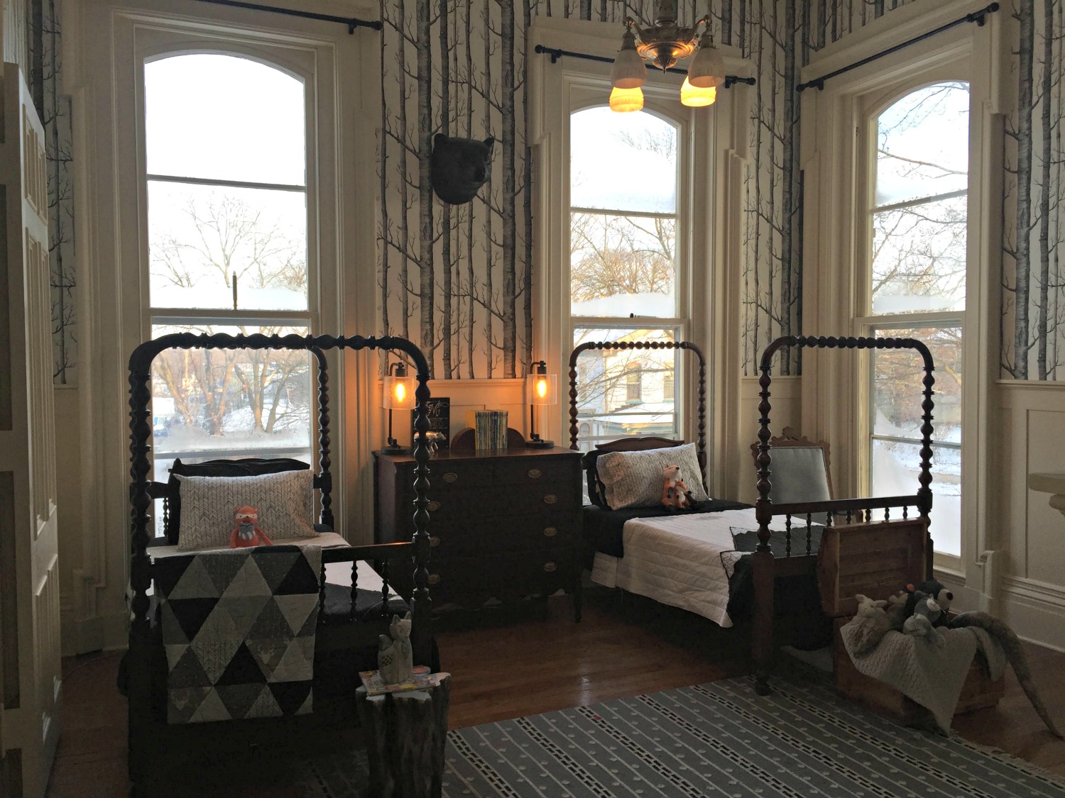 DIY Board and Batten with Hot Glue