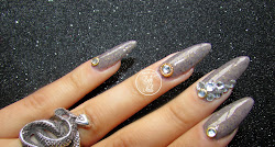 coco avant chanel polish crazy lady rhinestones bling nailart bornprettystore clear