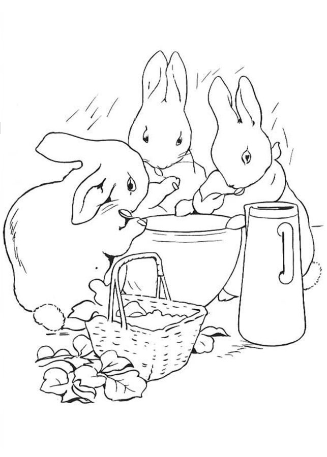 Peter Rabbit  - disegno da stampare e colorare