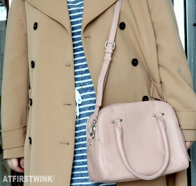 Cyber Monday purchases Mango coat and Forever 21 bag