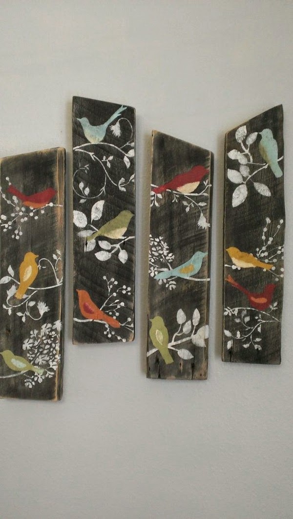 Original decorations from wooden pallets