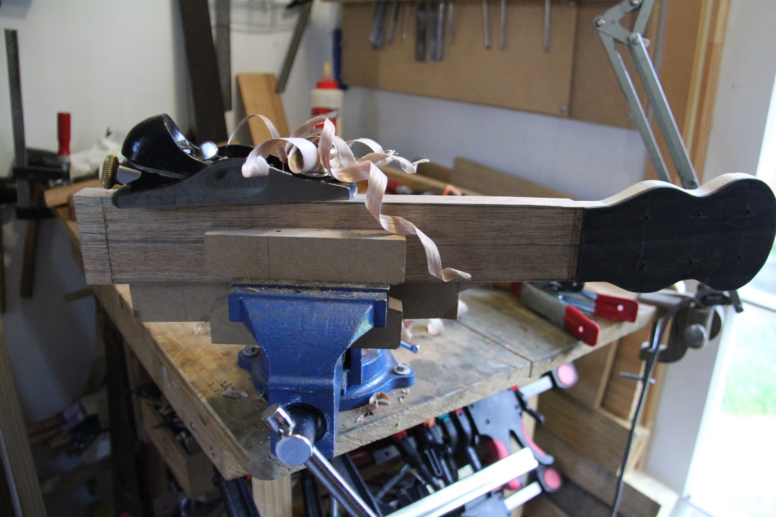 Lacote Guitar first build V Joint, Headstock, Neck & Dovetail to