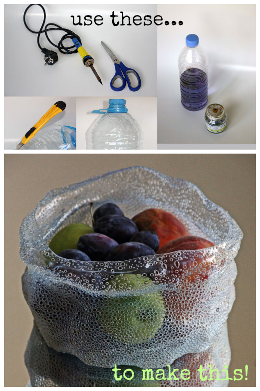 Upcycle Plastic bottle into Art Bowl the ReFab Diaries
