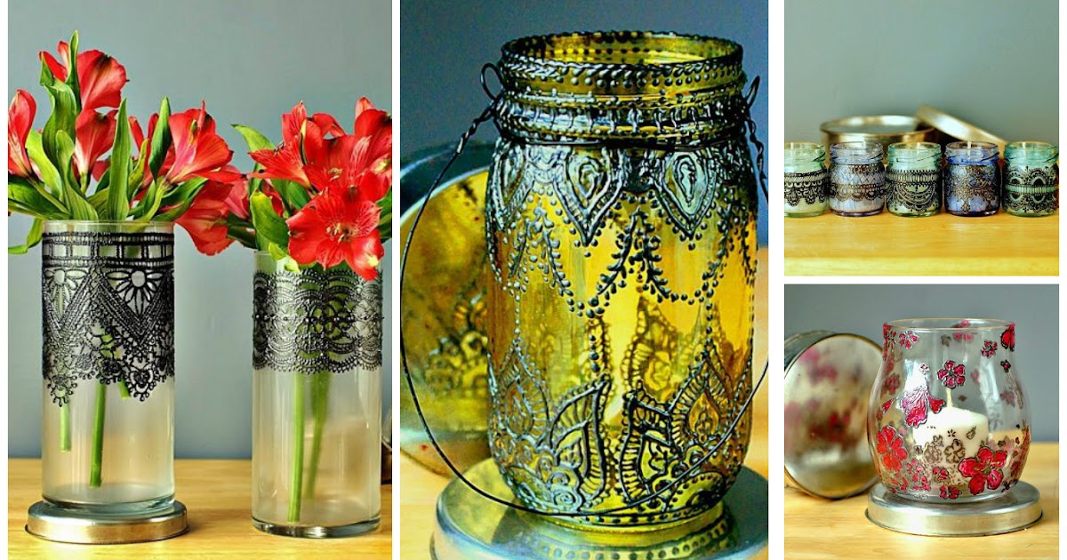 10 Ideas para decorar frascos de vidrio con pintura lodijoella