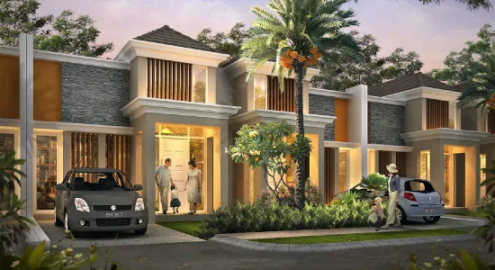 tampak depan rumah minimalis ukuran 6x15 meter 2 kamar tidur 1 lantai