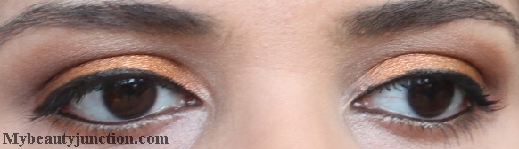 Orange eye makeup with Sleek Sunset palette