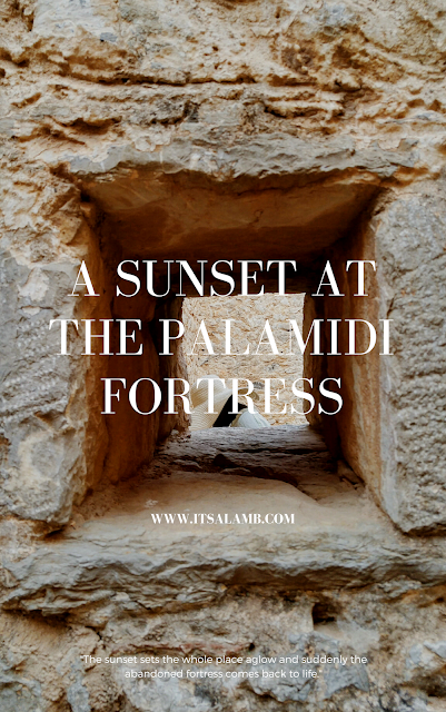A Sunset at the Palamidi Fortress | Read it on www.itsalamb.com