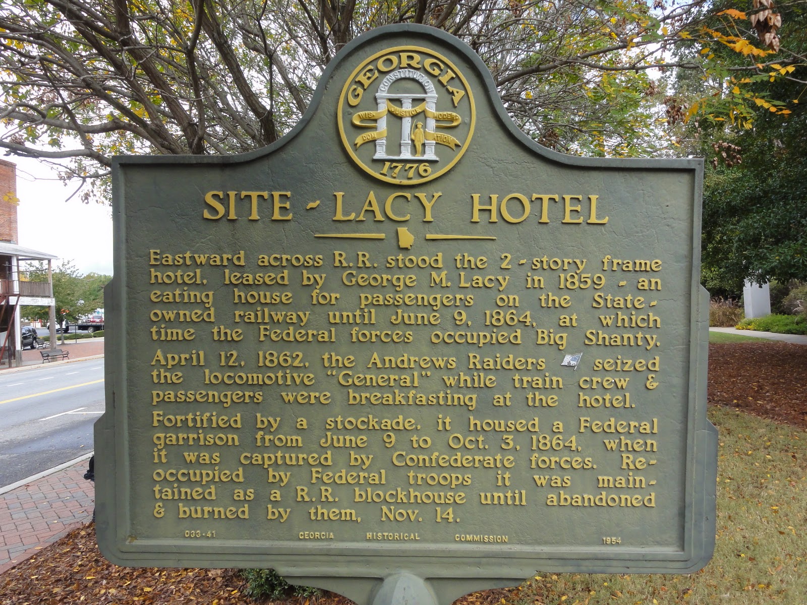 Historic Sites in Cobb County, Memorial Park Kennesaw