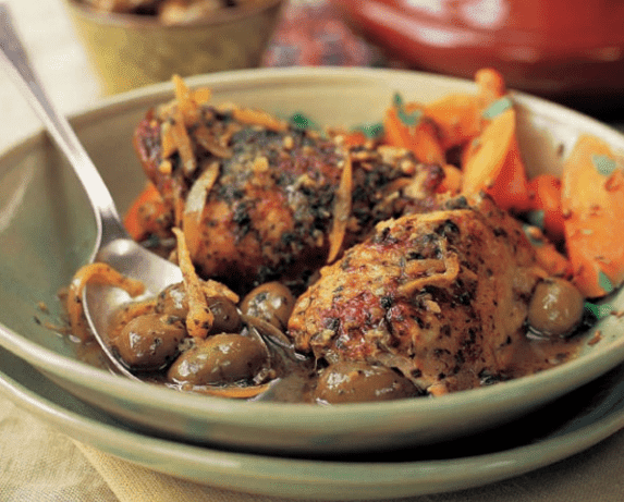 Moroccan chicken tagine with preserved lemon