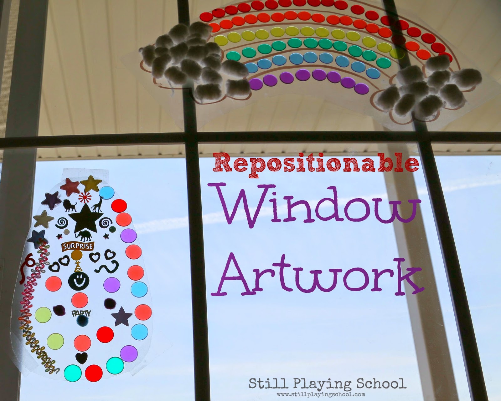 Reusable Contact Paper Easter Egg Decorating Still Playing School