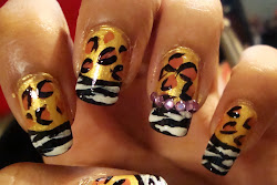 nail designs cheetah print nails