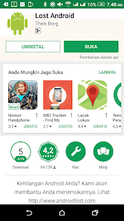 Cara Memantau Handphone orang lain dari jarak jauh menggunakan aplikasi gratis Android Lost Tutorial Cara Memantau Handphone orang lain dari jarak jauh menggunakan aplikasi gratis Android Lost
