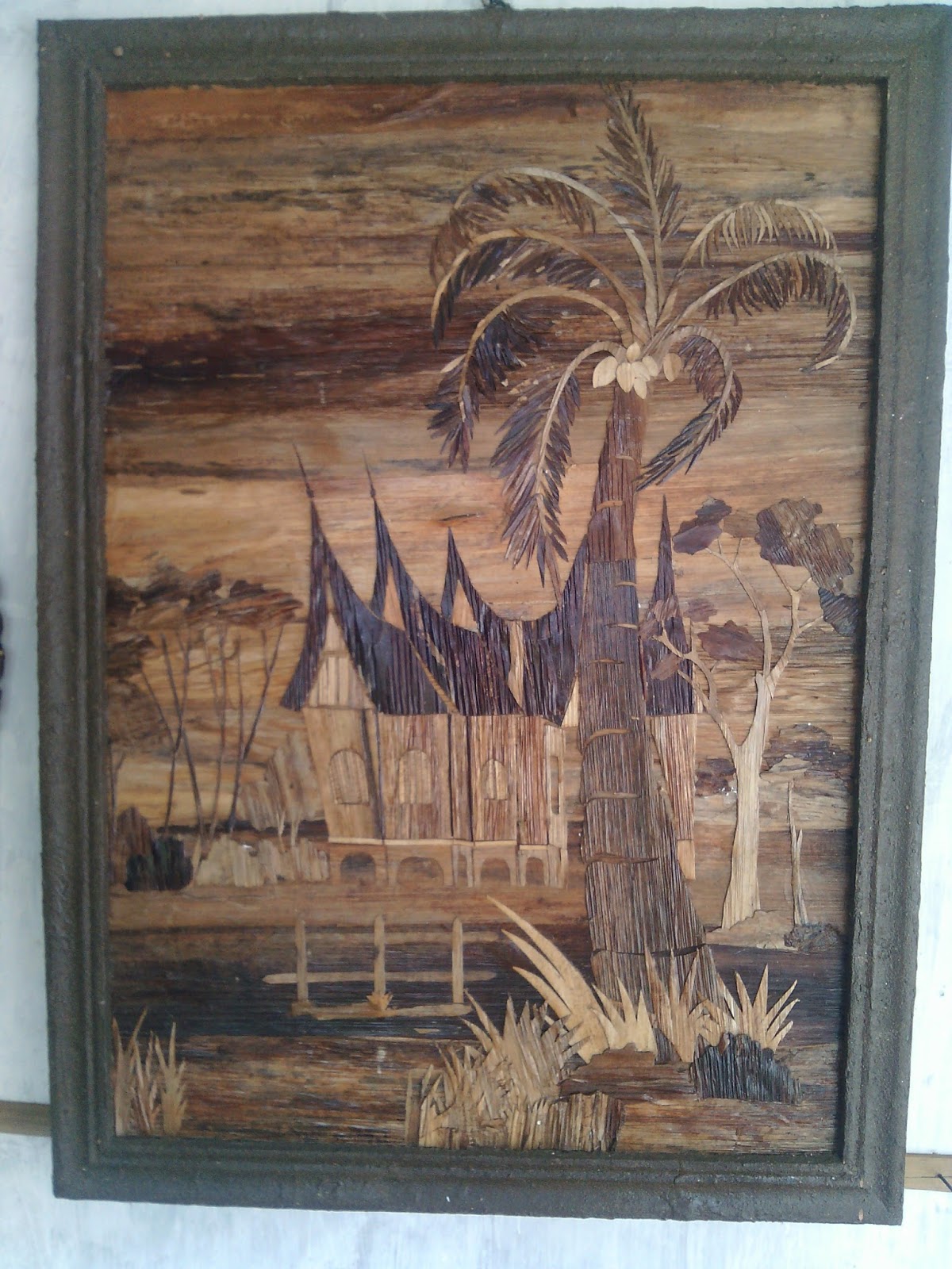 Lukisan dari Kulit Pohon Pisang | Rumah Karya Solok Selatan