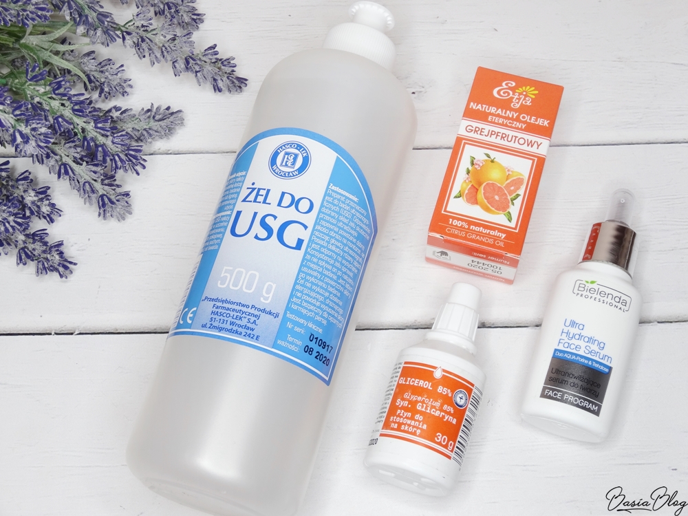 Bielenda serum ultranawilżające, żel do usg, olejek grejpfrutowy, glicerol