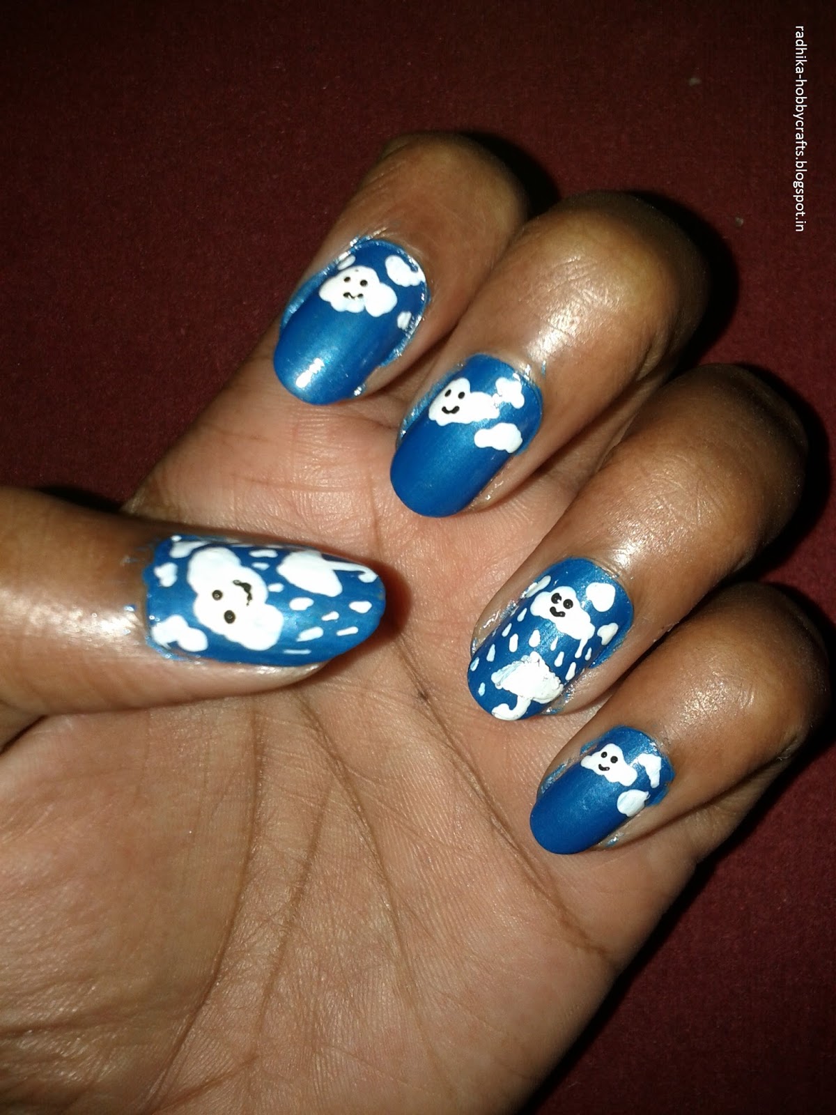 Hobby Crafts ) Rain nail art