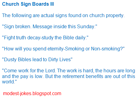 FUNNY SHORT JOKE 015 Christian Jokes