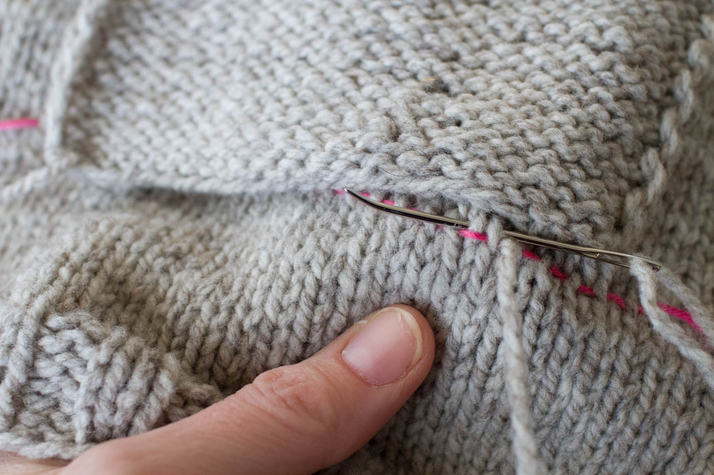 Knitty McPurly How To Attach a Pocket to a Knitted Sweater