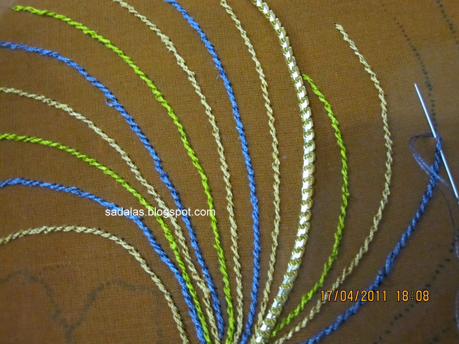 Sadala's Embroidery Rope StitchSaree Blouse