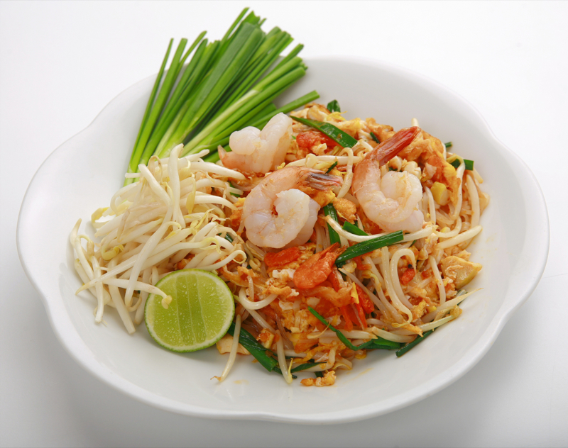 a flavor of Thai: Stir-fried rice noodle with shrimps (Pad ...
