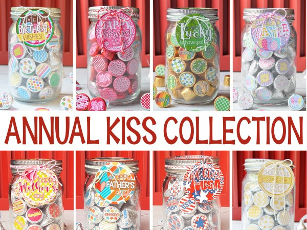 A set of KISSES for every month!