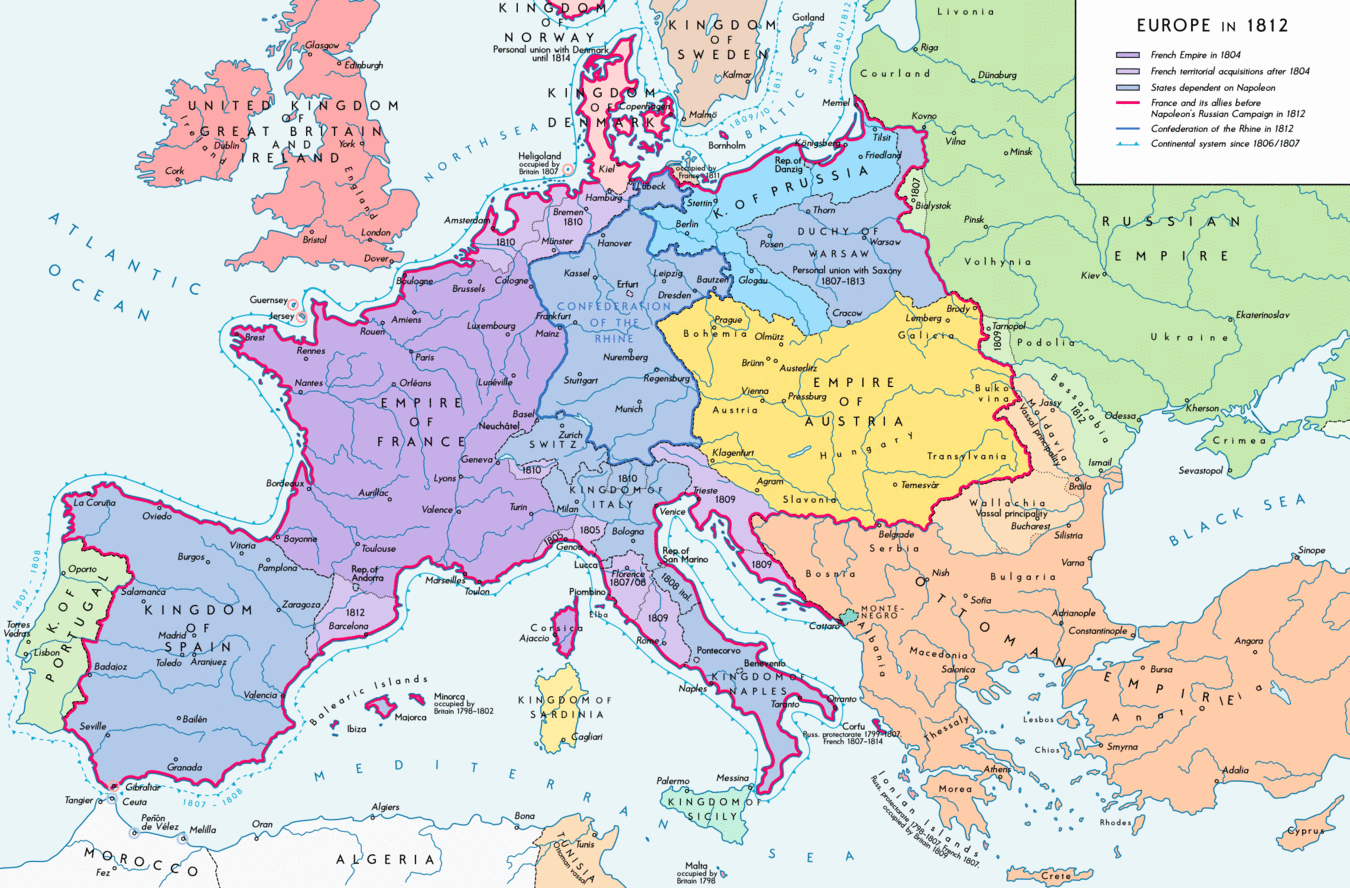 Europe through the 19th century Europe through the 19th century