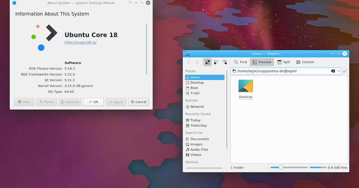 QnA VBage Try KDE Plasma Desktop As A Snap Package