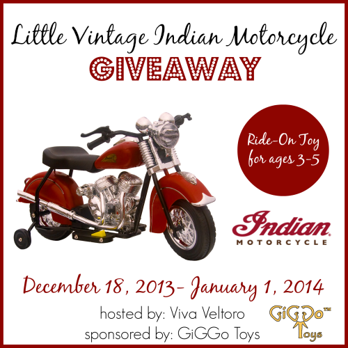 New Age Mama Little Vintage Indian Motorcycle Giveaway
