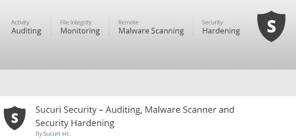 Sucuri WordPress Security Plugin