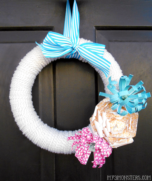 Paper Flower Spring Wreath at /