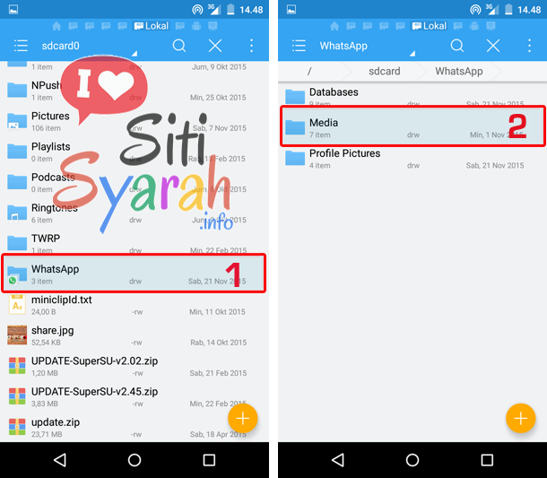 cara sembunyikan foto wa di android