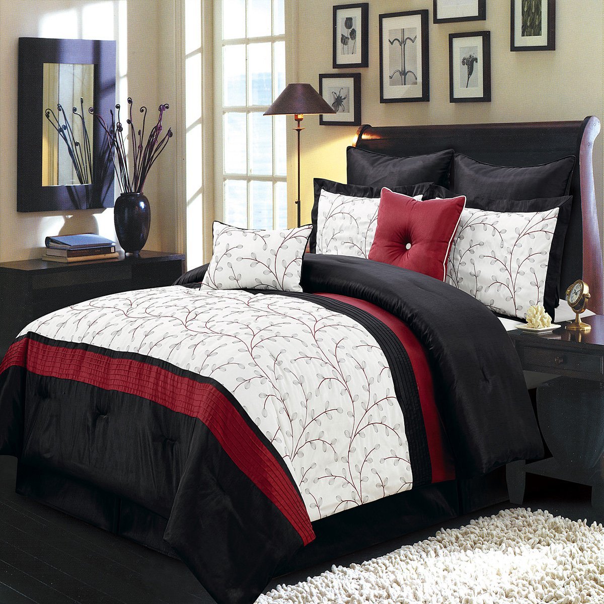 Black and Ivory Comforter & Bedding Sets