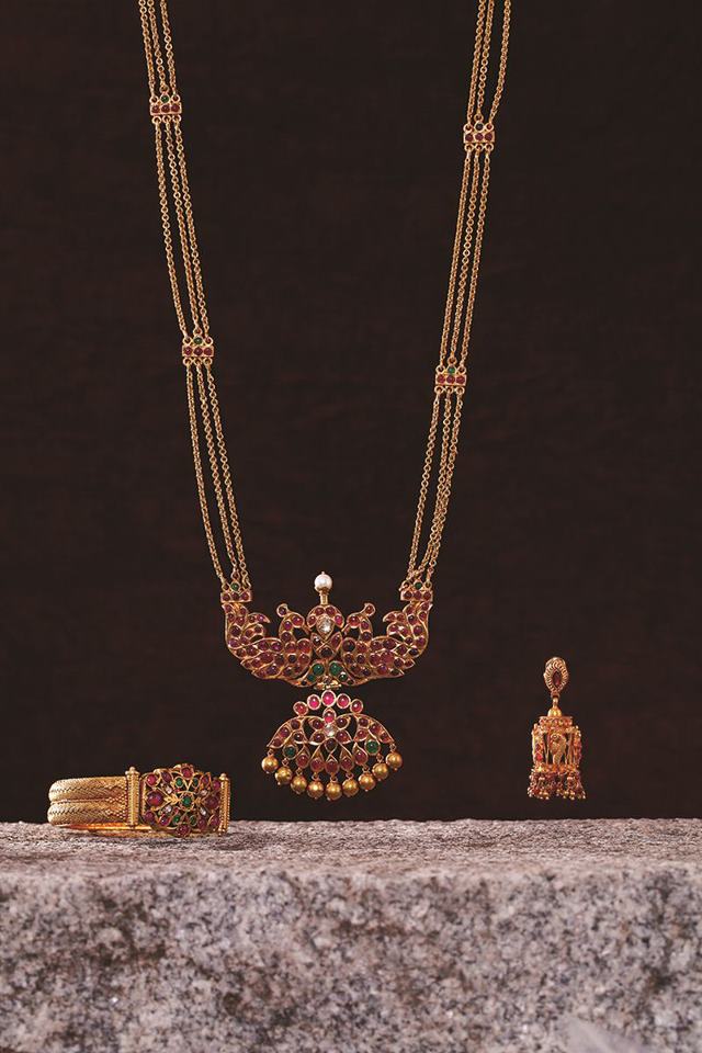 Indian Jewellery and Clothing Ruby studded jewellery from Mehta
