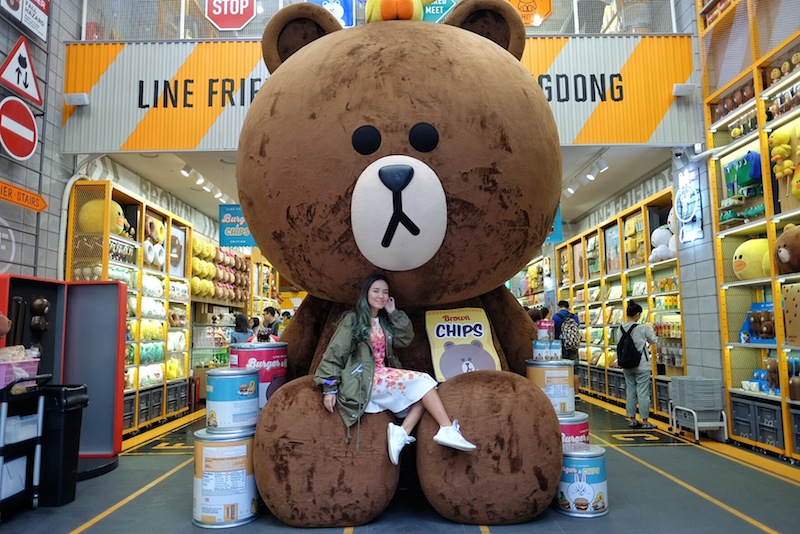 HAPPINESS AT LINE STORE MYEONG DONG, SEOUL ~ Life Is An Absurd Journey