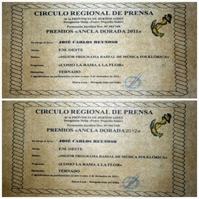 Nominaciones Ancla Dorada 2011-12