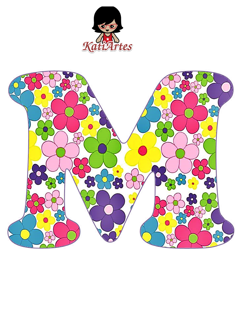 Divertido Alfabeto con Flores de Colores. Oh my Alfabetos!