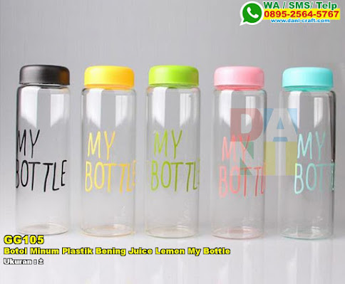 Botol Minum Plastik Bening Juice Lemon My Bottle