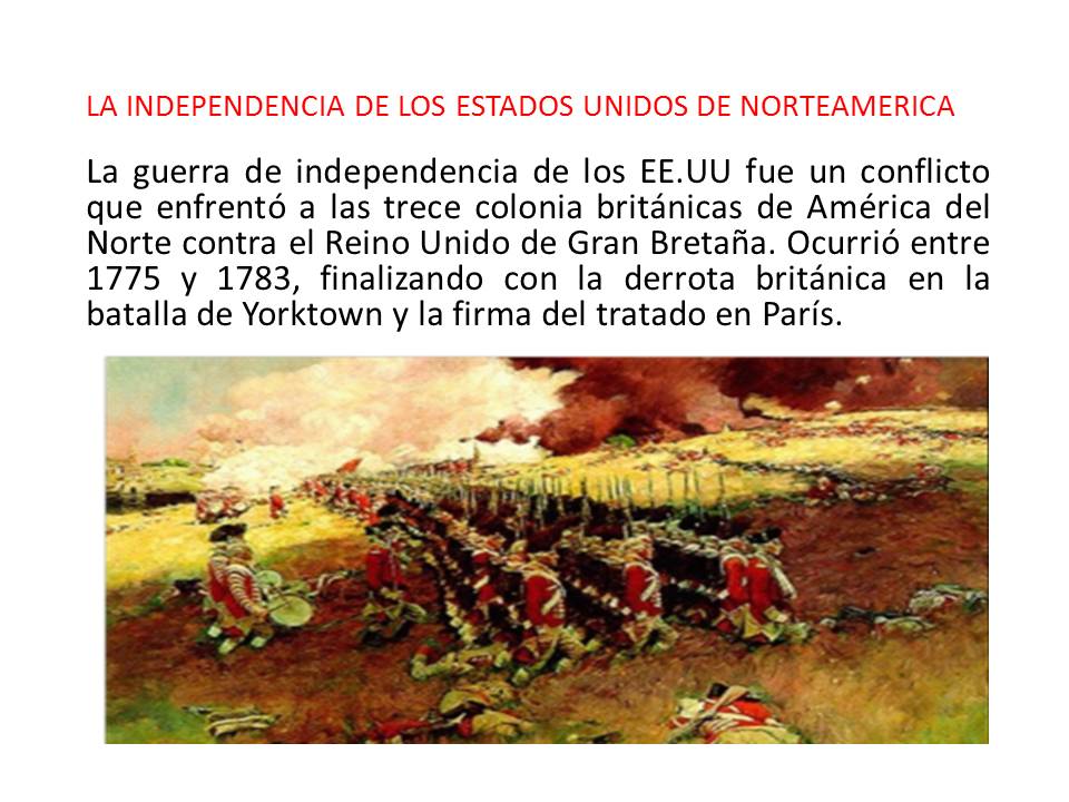 Independencia De Las 13 Colonias De America