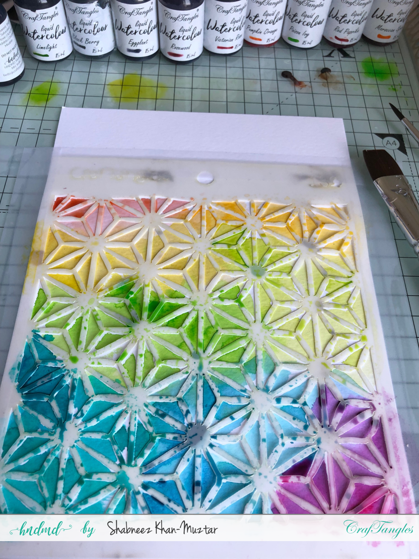 How To Use Stencils With Liquid Watercolours HNDMD Blog