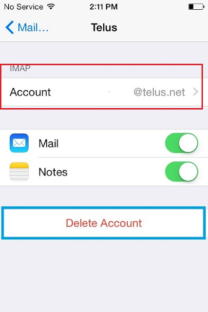Fix problem in sending emails from telus
