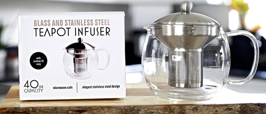 Glass Teapot Tea Infuser with Warmer  #willowandeverett