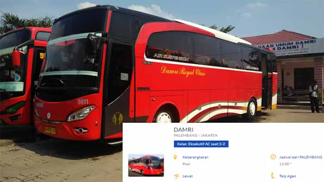 Harga Tiket Bus Damri Palembang Jakarta, Cek Di Sini