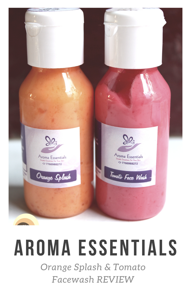 Natural Beauty And Makeup Review Aroma Essentials Orange Splash And Tomato Face Wash