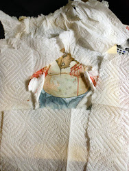 blood paper tutorial halloween paint rust watercolors mold towels friend