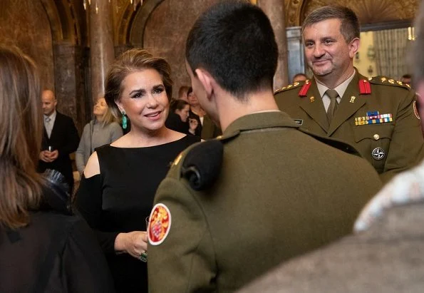 Grand Duke Henri and Grand Duchess Maria Teresa held a reception for the personnel of Luxembourg's Army and Grand Ducal Police