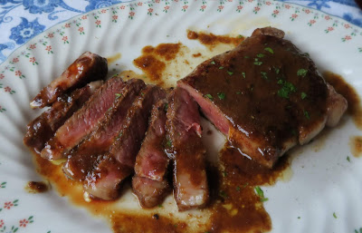 Sirloin Steak with a Ginger Butter Sauce