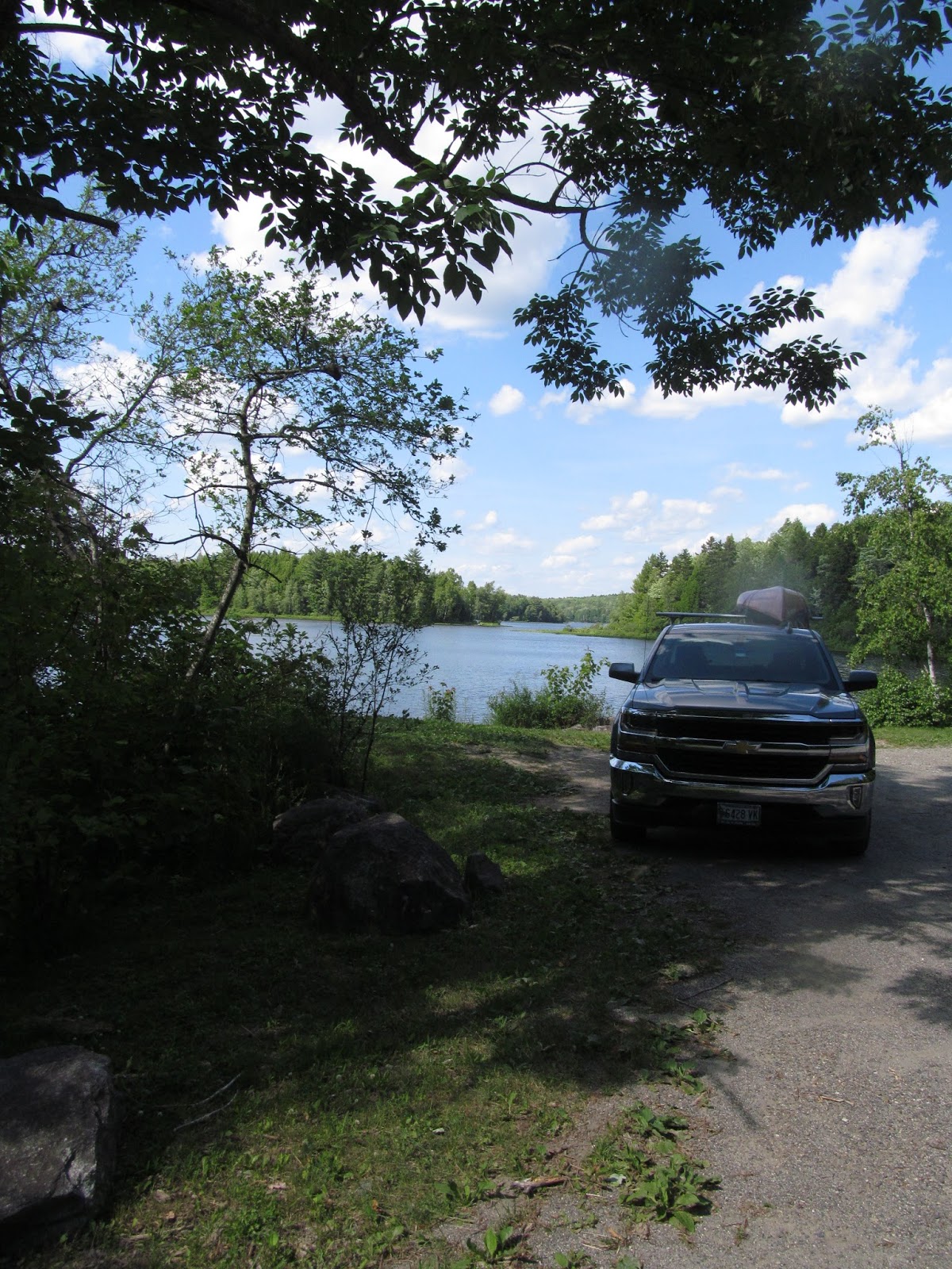 Recreational Kayaking in Maine Stump Pond, Lincoln Maine