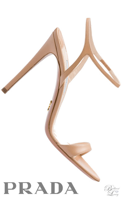 Brilliant Luxury * Prada Calf Leather Sandal